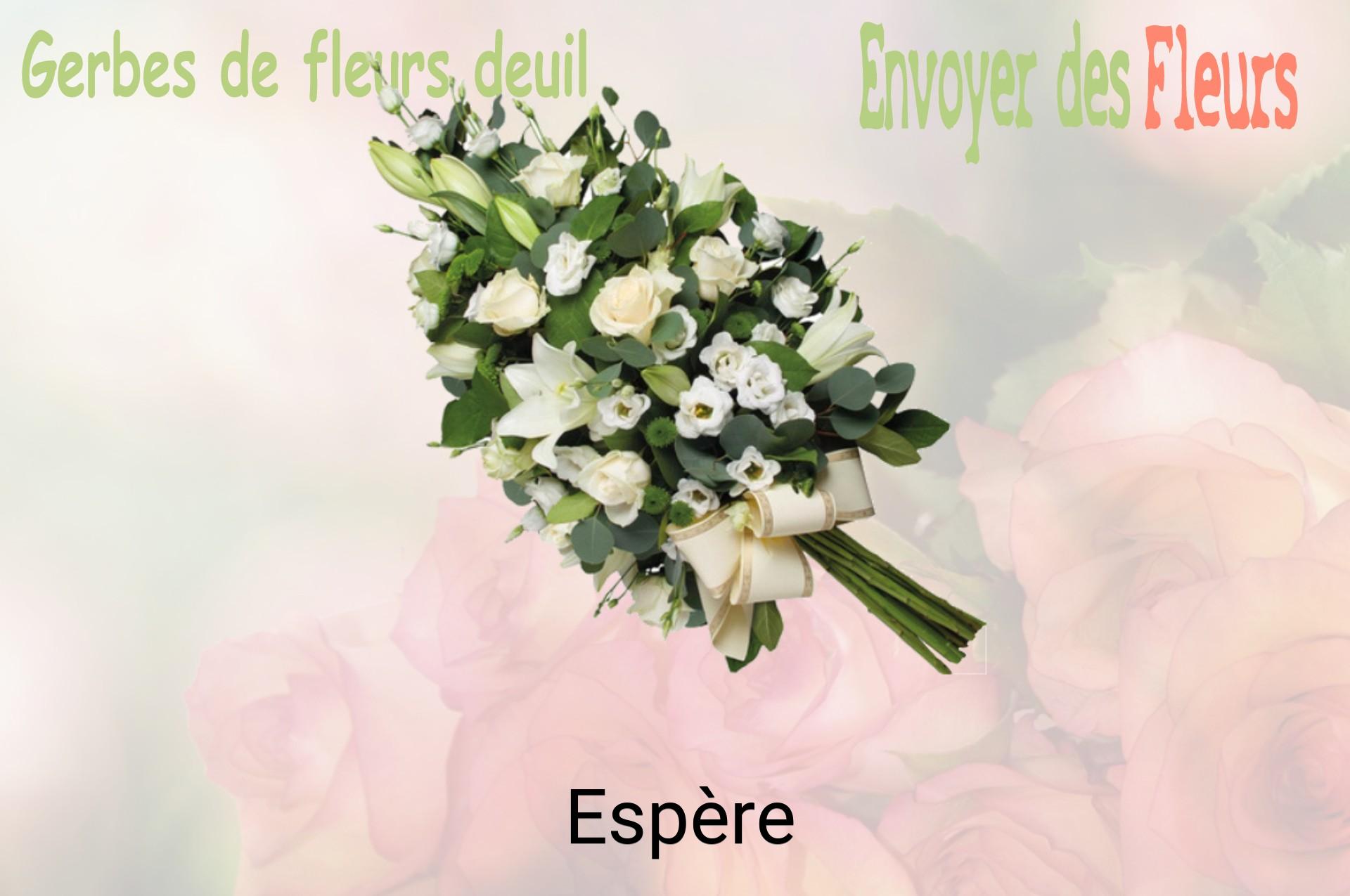 Gerbe de fleurs de deuil livrée à Espère
